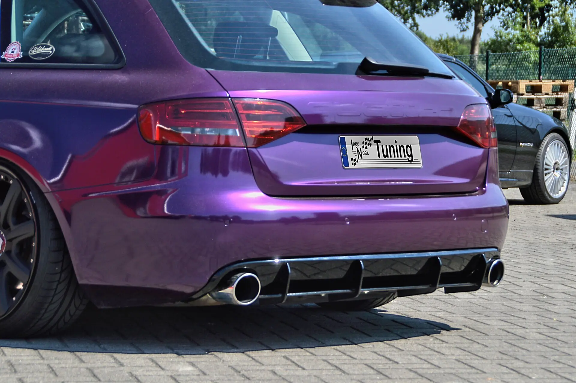 Ingo Noak Heckansatz für Audi A4 B8 Avant Bj. 2007-2011 in Race Track Optik