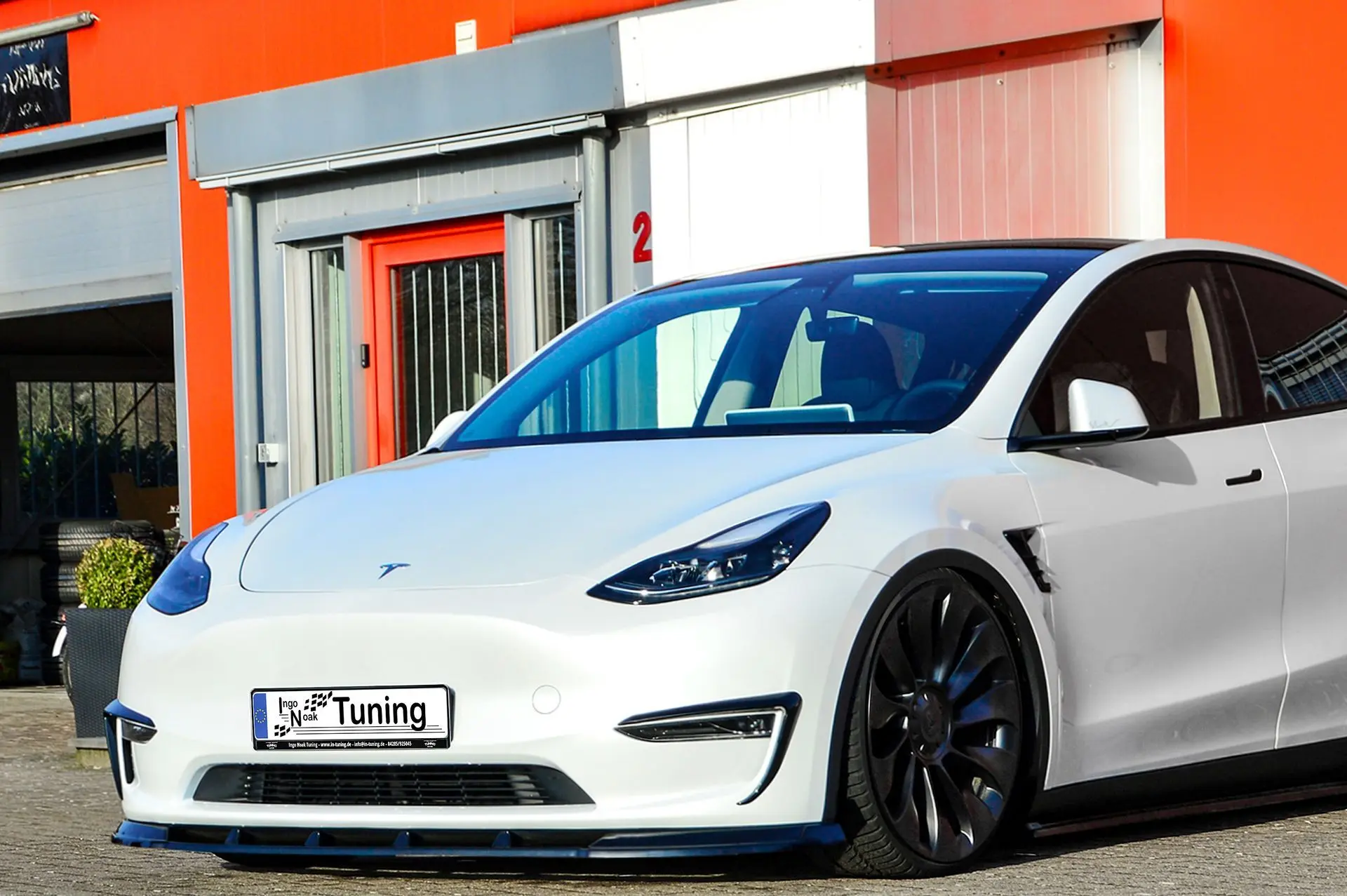 Ingo Noak CUP Frontspoilerlippe für Tesla Model Y ab Bj. 2020-