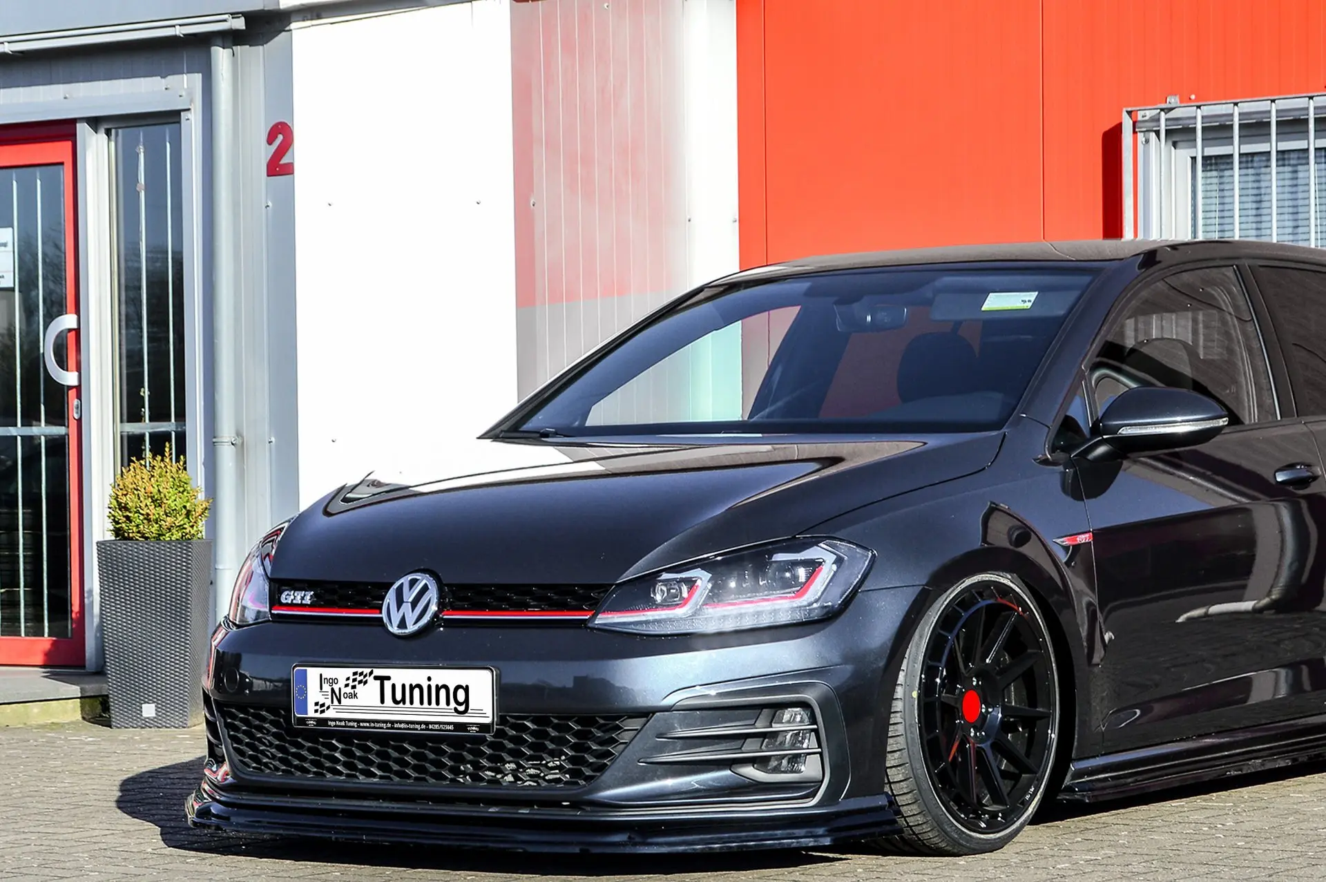 Ingo Noak Spoilerschwert Frontspoiler V2 für VW Golf 7 GTI + Performance ab.2017-