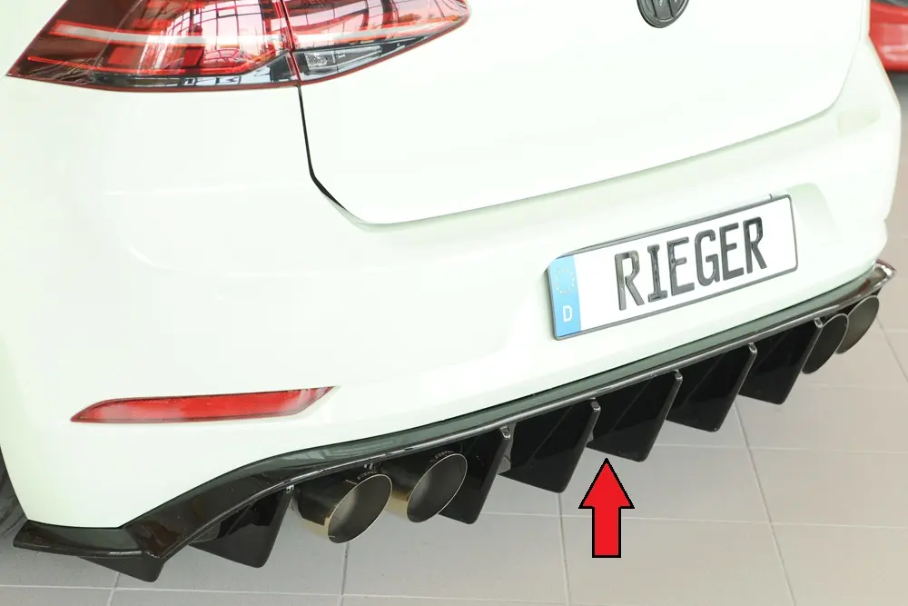 Rieger Heckeinsatz für VW Golf VII R