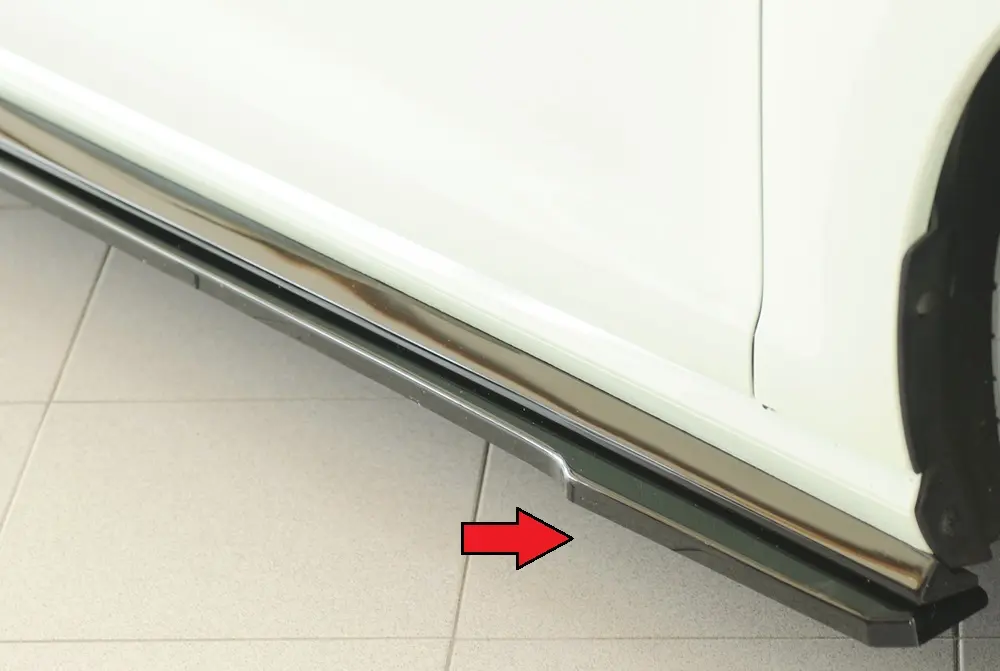 Rieger Seitenschwelleransatz (ca. 19mm) für VW Golf VII GTI + GTE + GTD + R + Clubsport