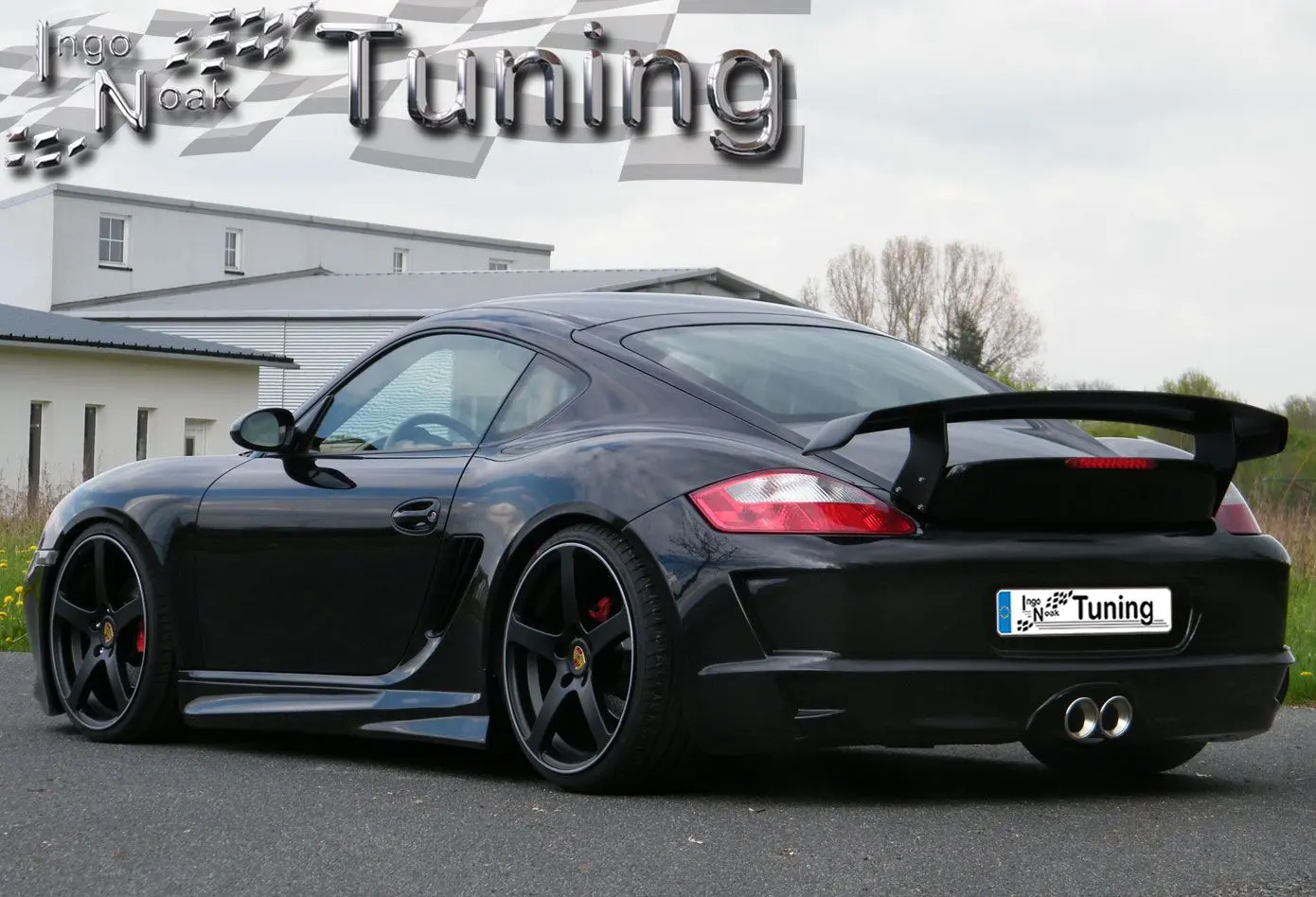 Ingo Noak Heckspoiler Heckflügel Ducktail aus GFK für Porsche Cayman Boxster 987