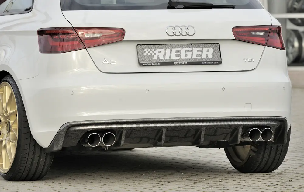 Rieger Heckeinsatz für Audi A3 8V