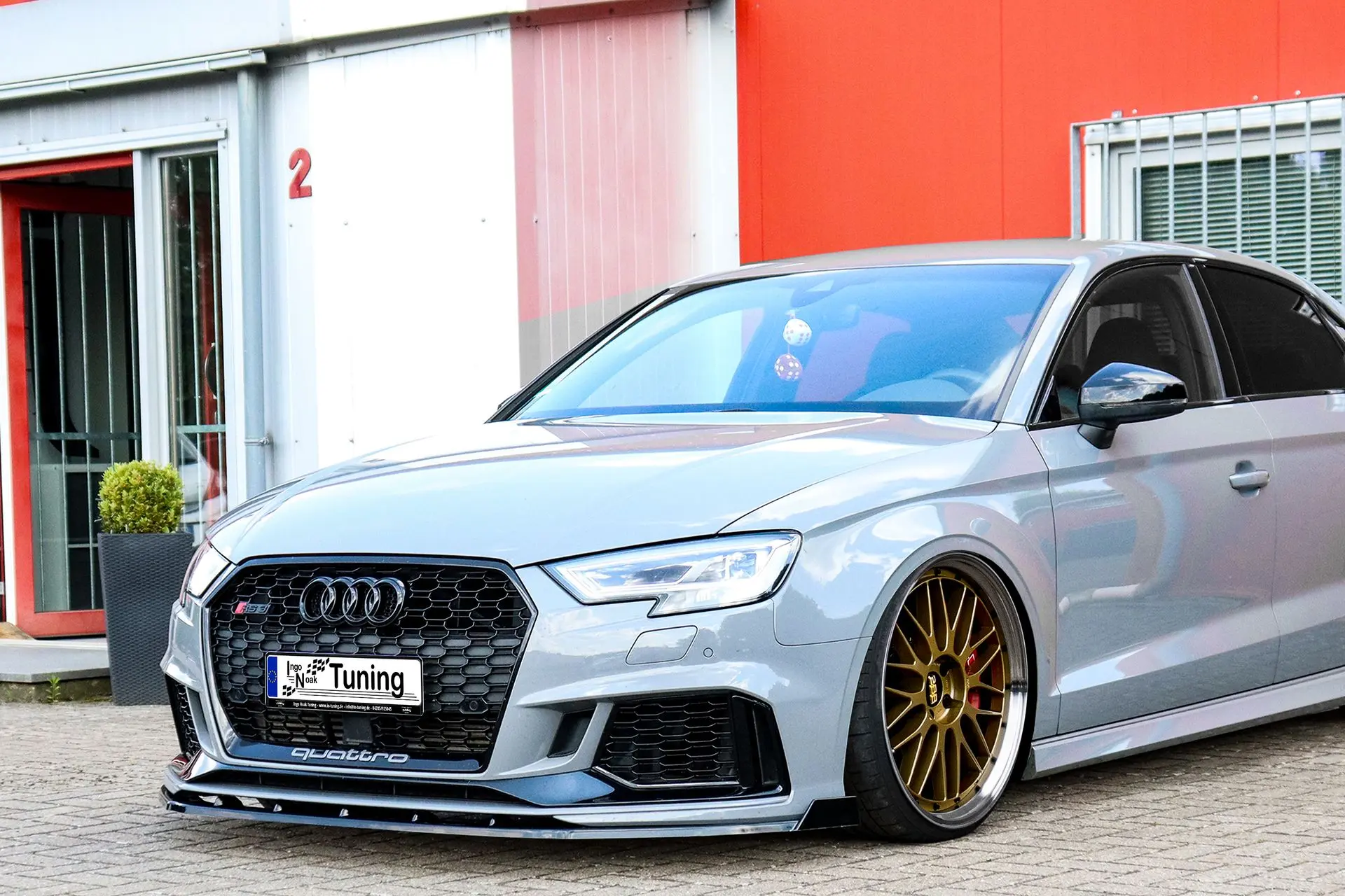 Ingo Noak Cup Frontspoilerlippe mit Wings für Audi RS3 8V Facelift Sportback/Limo