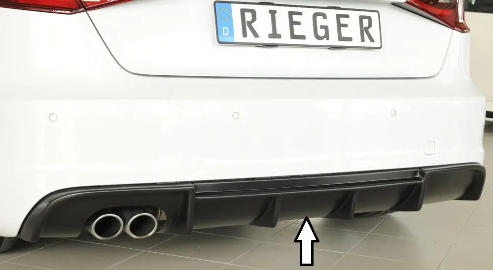 Rieger Heckeinsatz für Audi A3 8V