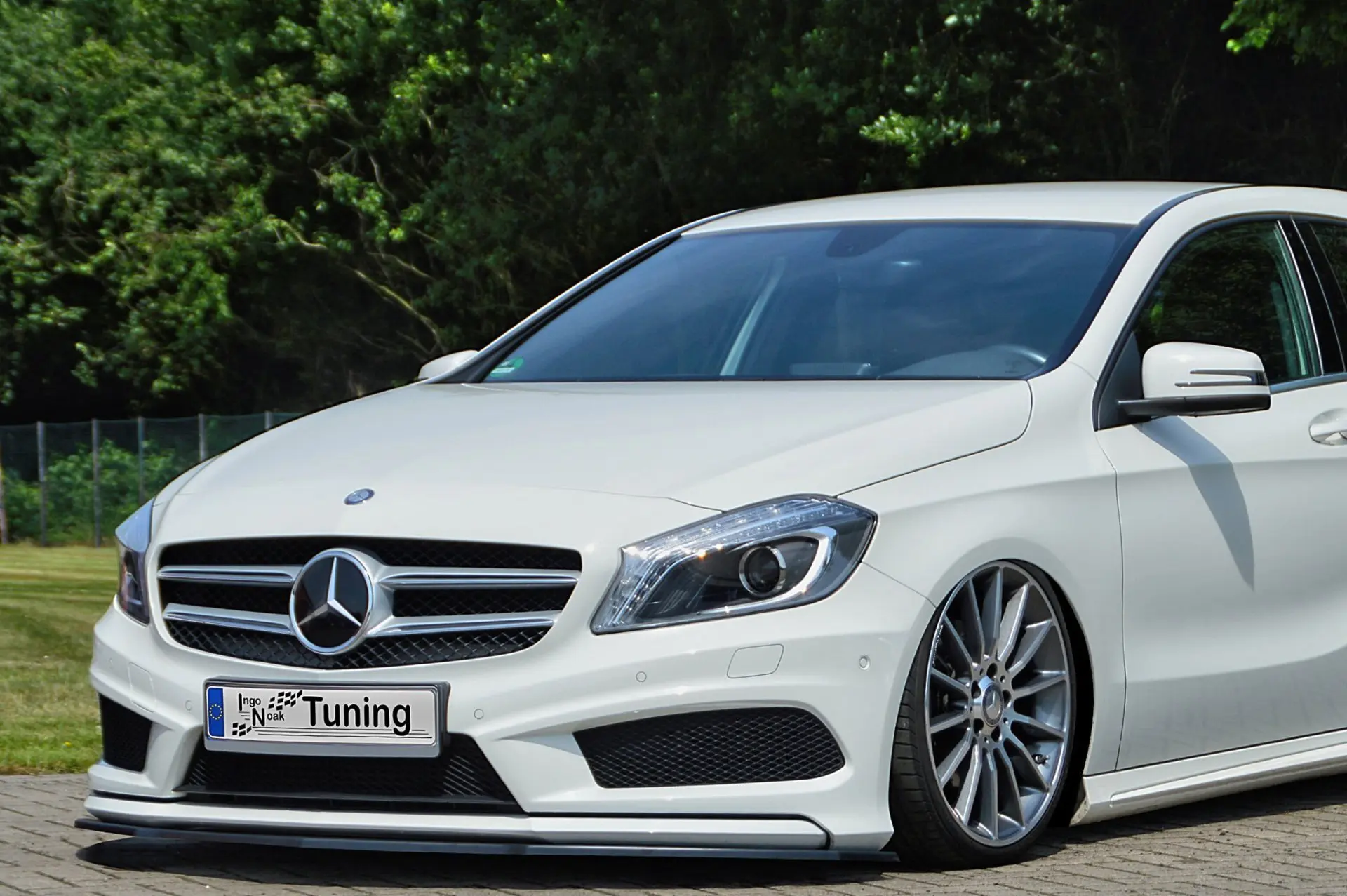 Ingo Noak Spoilerschwert Frontspoiler ABS Mercedes CLA AMG-Line W117 + Shootingbrake ABE