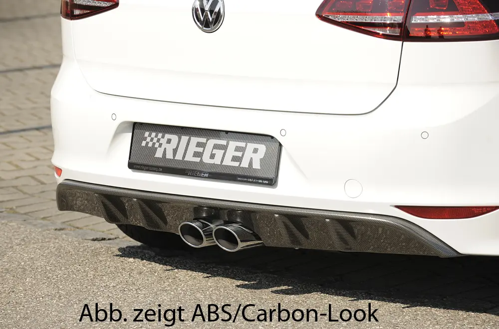 Rieger Heckeinsatz für R-Line Heckschürze für VW Golf VII Standard