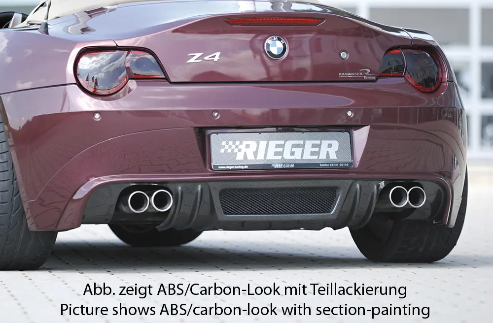 Rieger Heckansatz für BMW Z4 E86