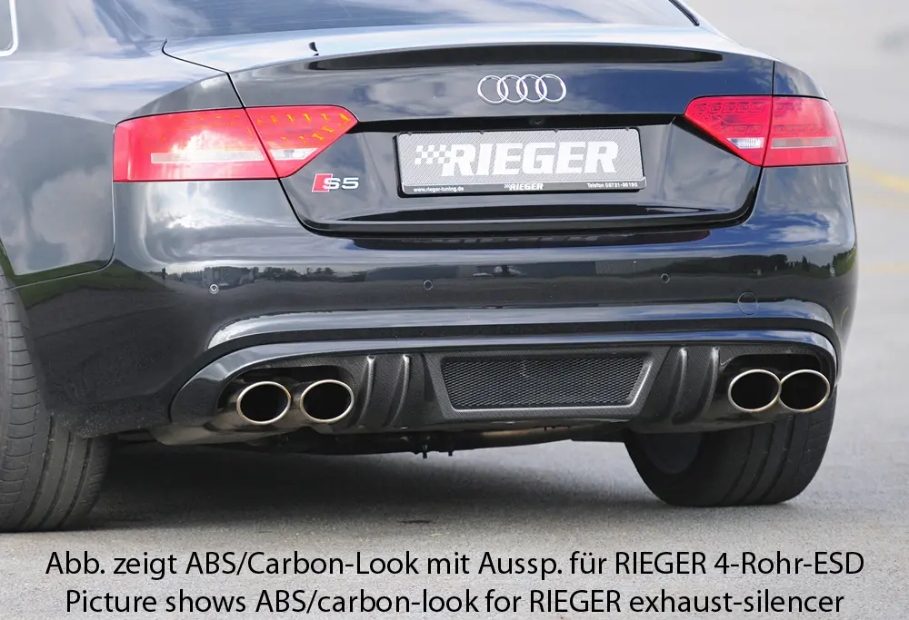 Rieger Heckeinsatz für Audi A5 / S5 B8