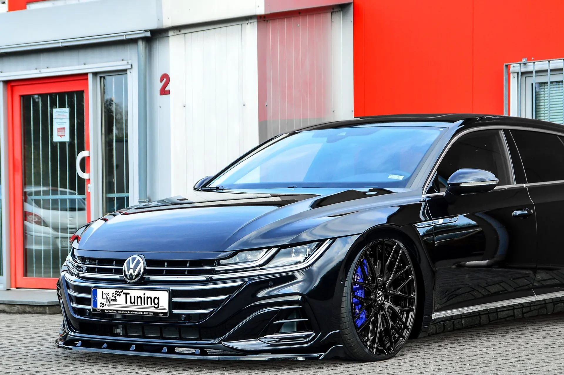Ingo Noak Cup Frontspoilerlippe mit Wing für VW Arteon R-Line inkl-Shooting Break