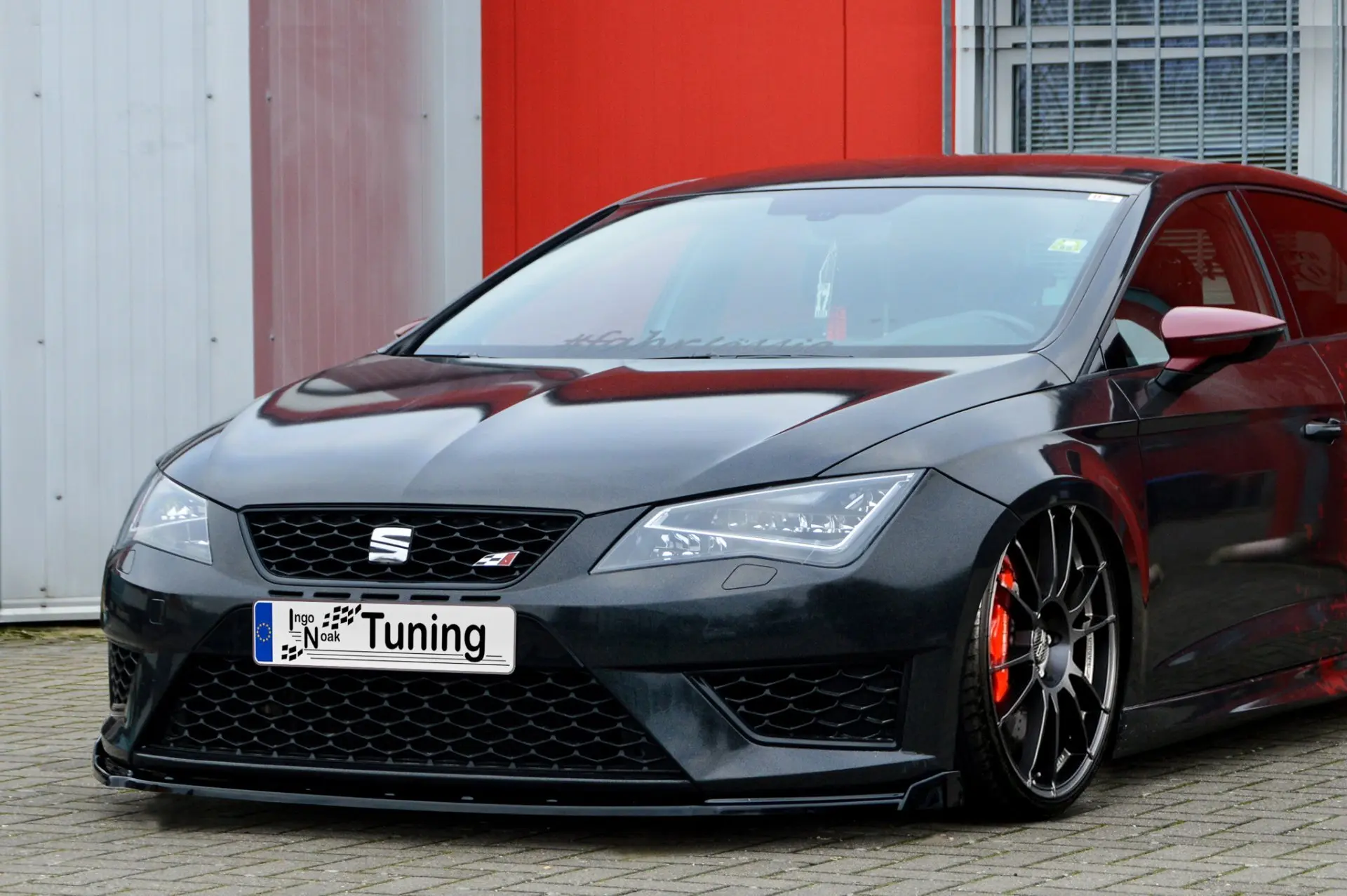 Ingo Noak Cup Frontspoilerlippe Phase 2 mit Wing für Seat Leon 5F FR + Cupra