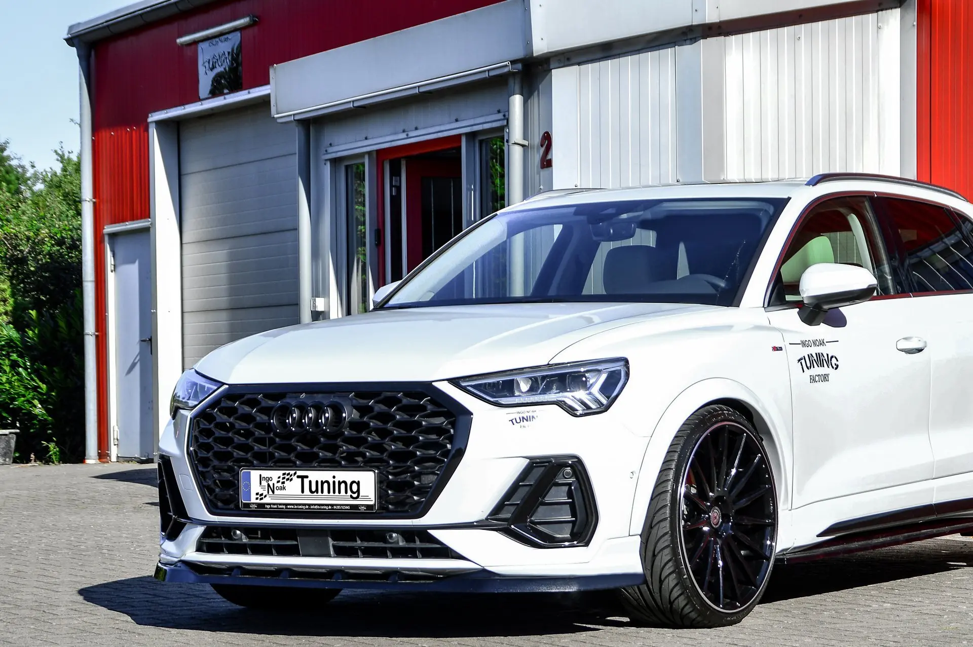 Ingo Noak Cup Frontspoilerlippe für Audi Q3 F3/F3N mit S-Line aus ABS
