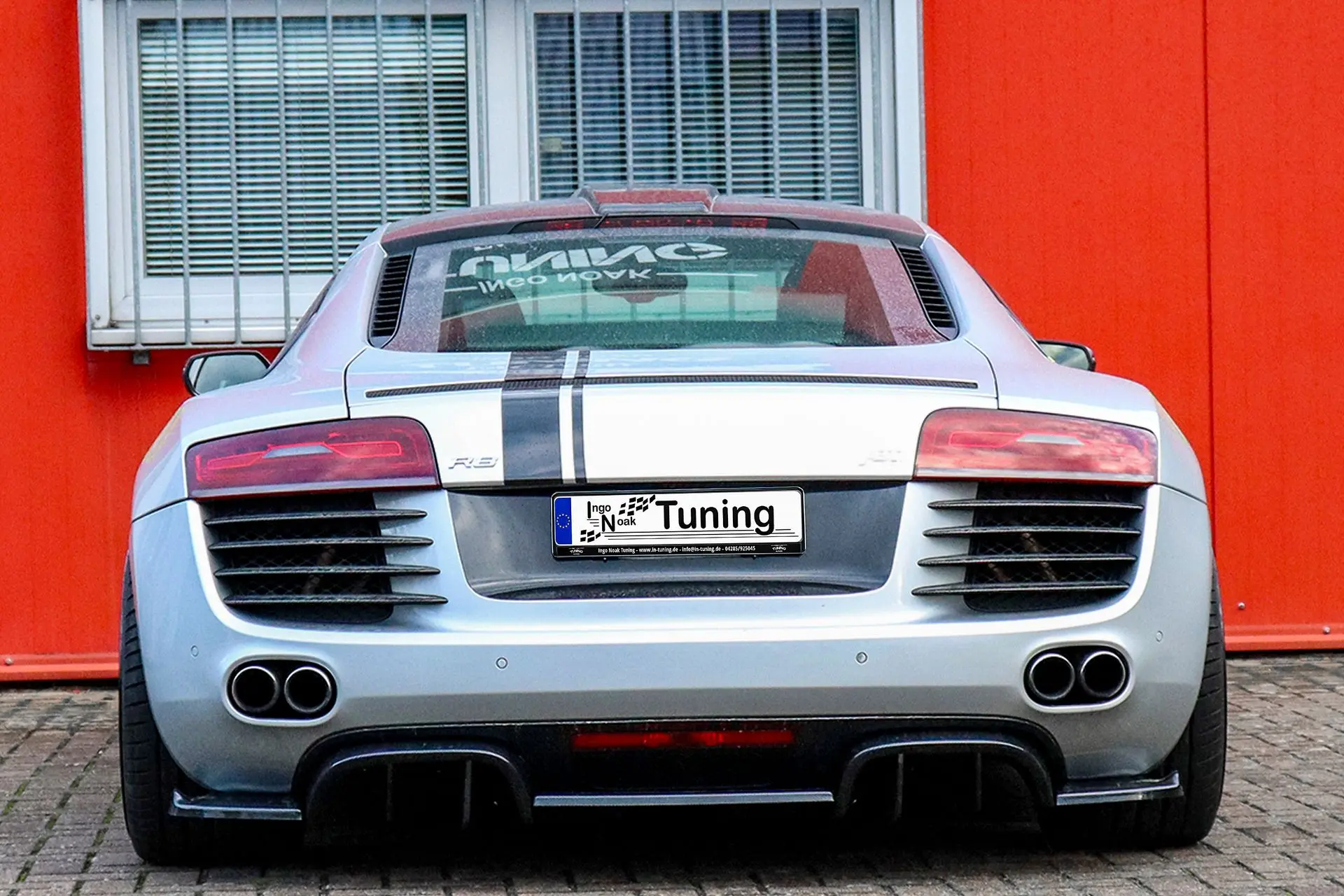 Ingo Noak Heckansatz mit Finnen 5.tlg. für Audi R8 42 V8