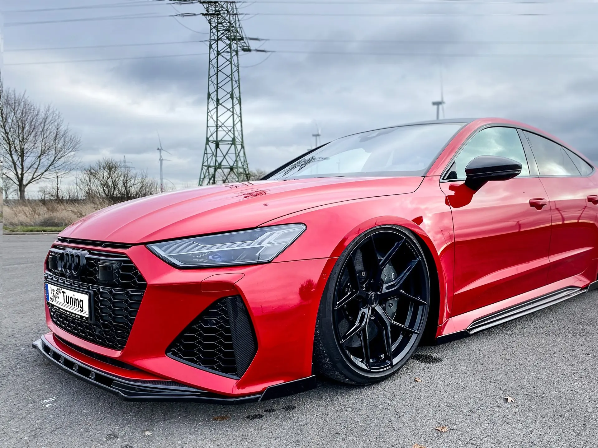 Ingo Noak Cup Frontspoilerlippe mit Wing für Audi RS7 C8