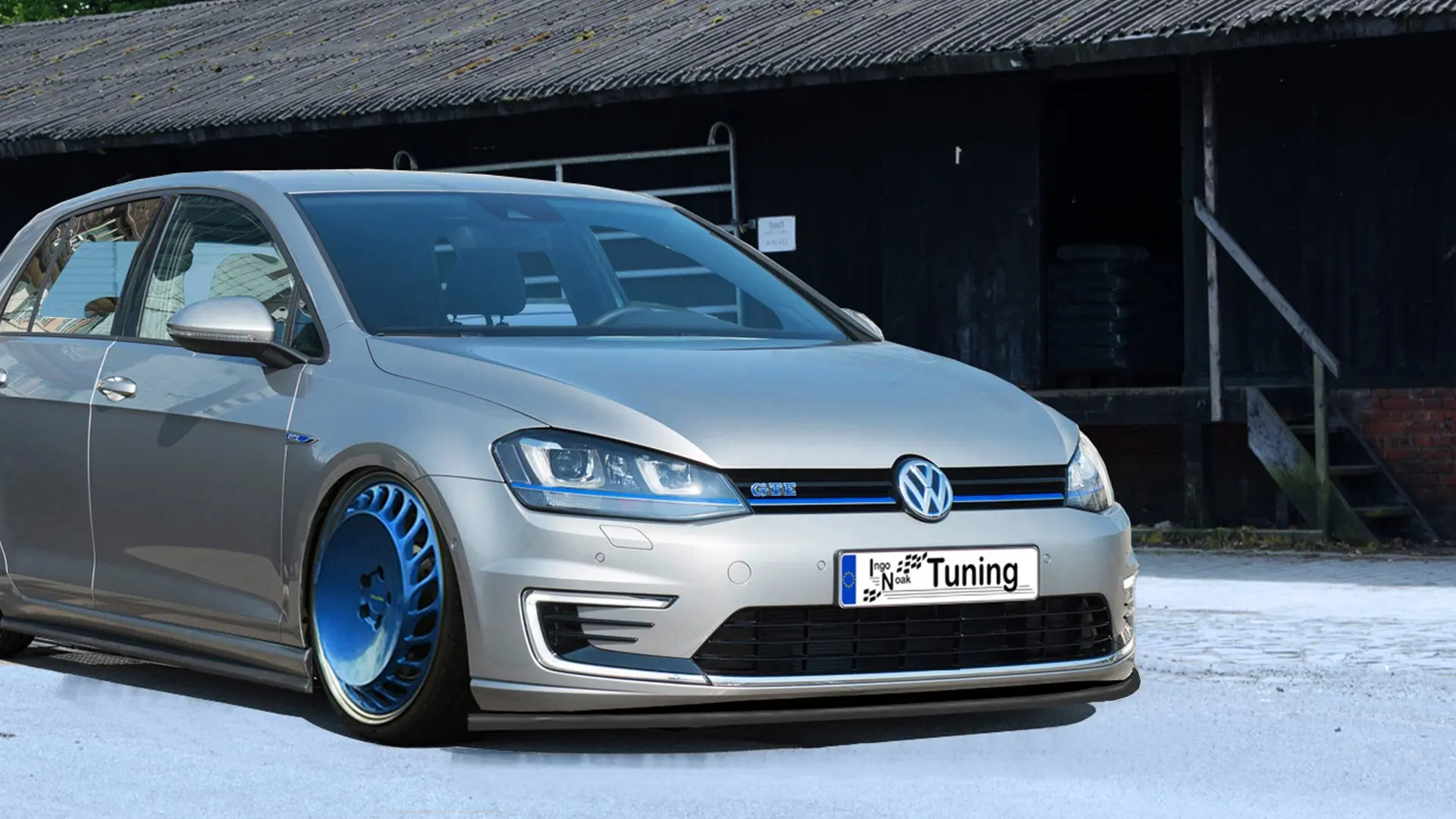 Ingo Noak Cup Frontspoilerlippe für VW Golf 7 GTE AU