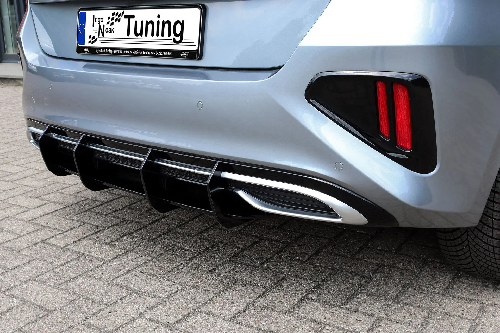 Ingo Noak Heckansatz Seitenteile + Gefräster Heckansatz aus ABS für Kia Ceed, SK