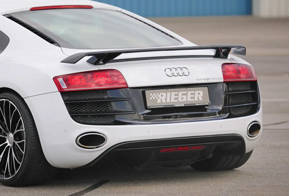 Rieger Umrüstkit Heckschürze komplett inkl Endrohrblenden für Audi R8 42