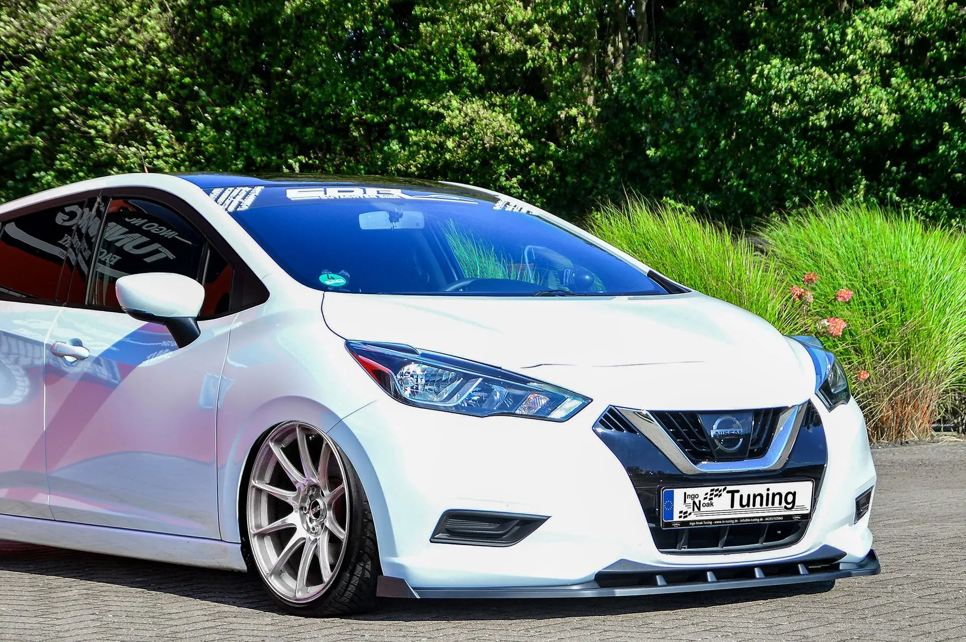 Ingo Noak Frontspoilerlippe Cuplippe mit Wings für Nissan Micra 5 K14