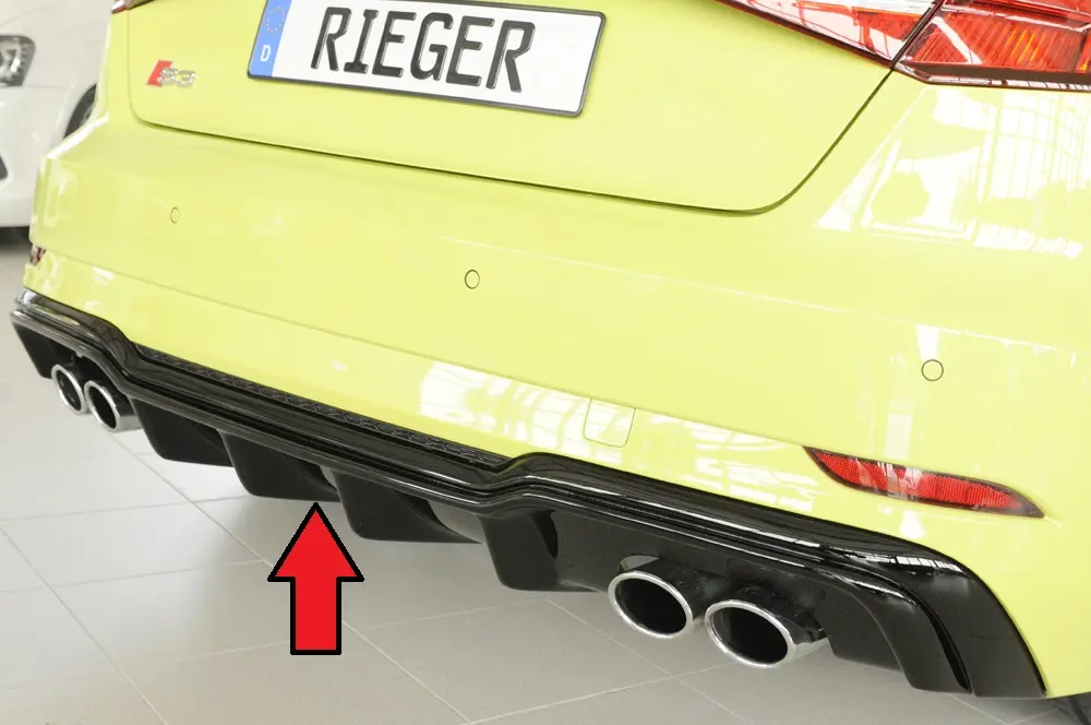 Rieger Heckeinsatz für Audi S3 8V