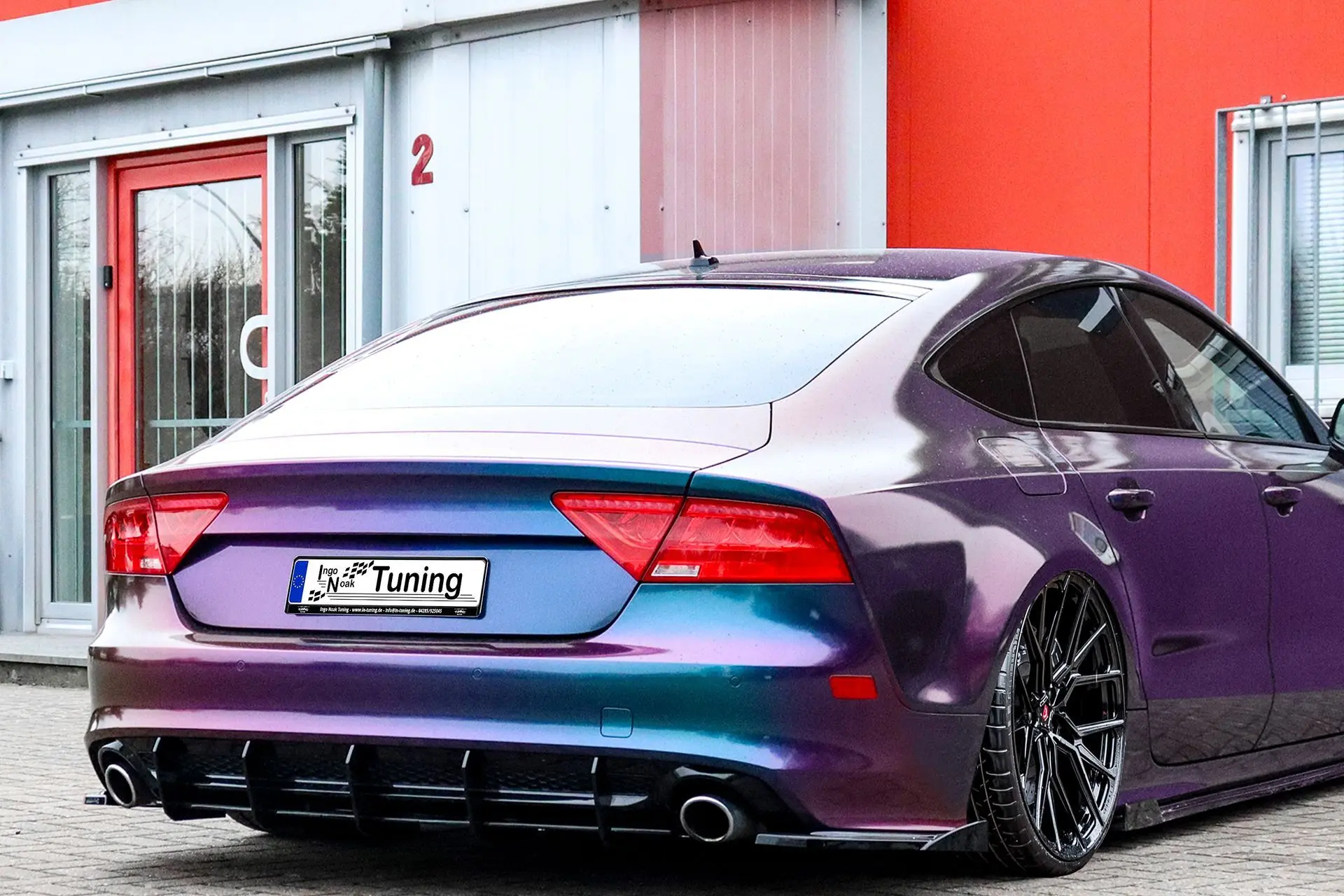 Ingo Noak Gefräster Heckansatz aus ABS für Audi A7+S7 C7 4G mit S-Line