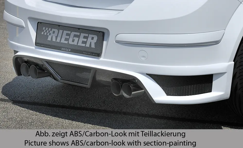 Rieger Heckschürzenansatz für Opel Astra H
