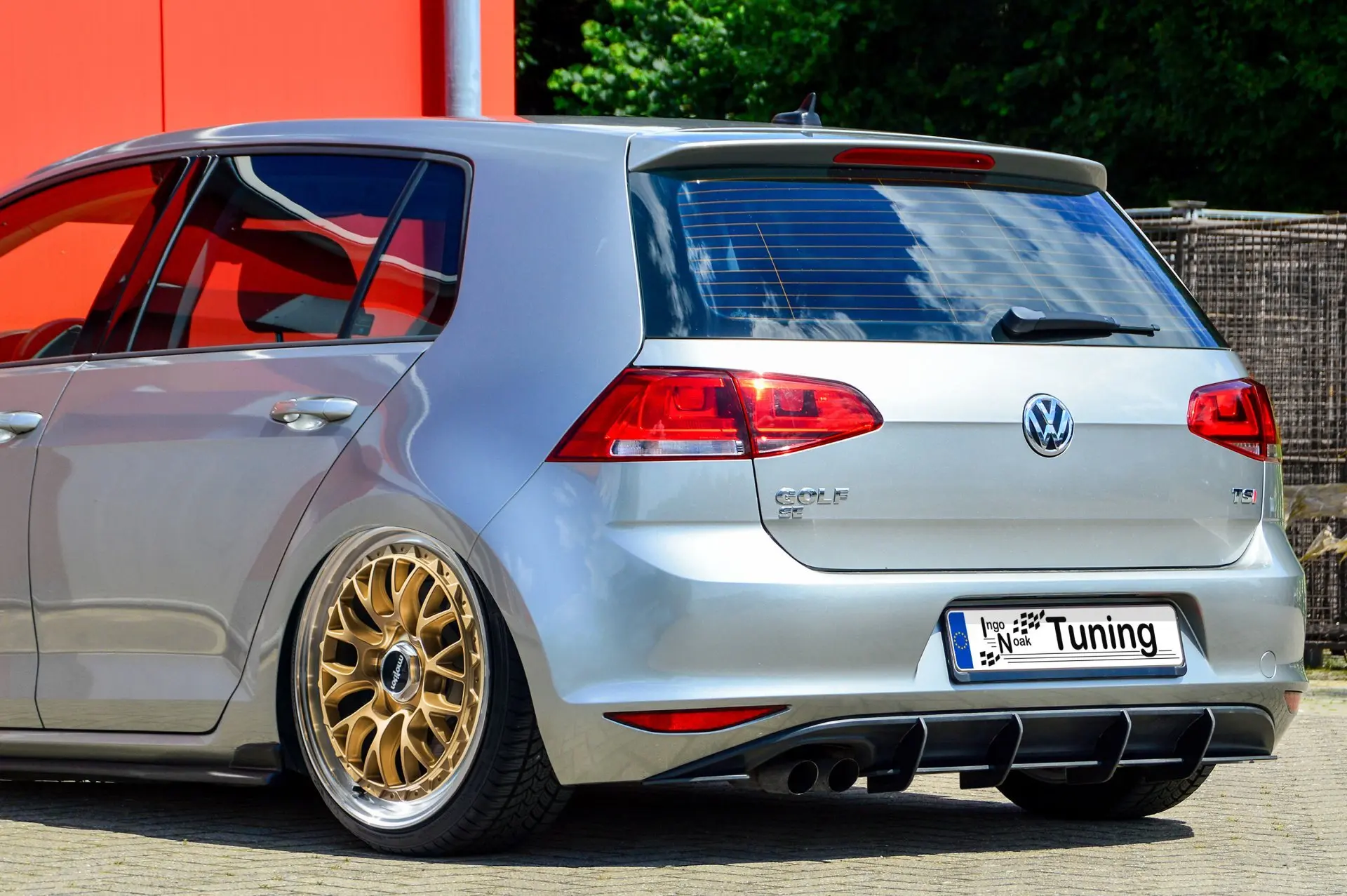 Ingo Noak Racing Heckansatz Diffusor für VW Golf 7 Standard