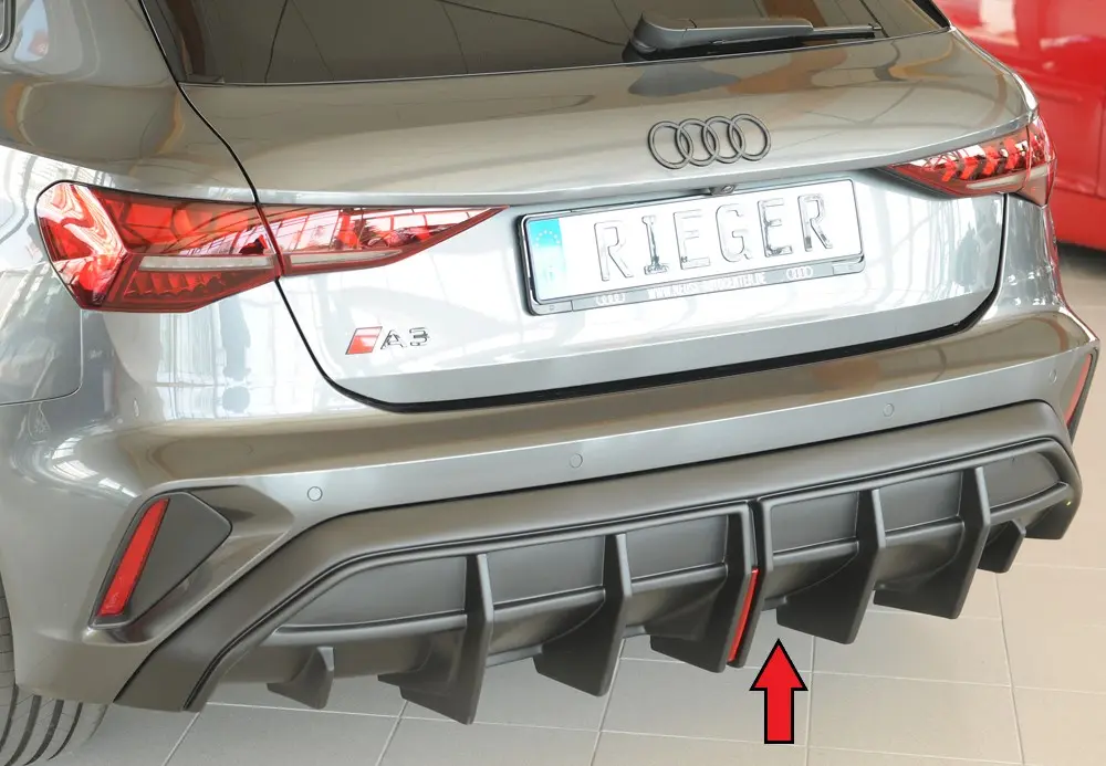 Rieger Heckeinsatz für orig. ESD für Audi A3 8Y