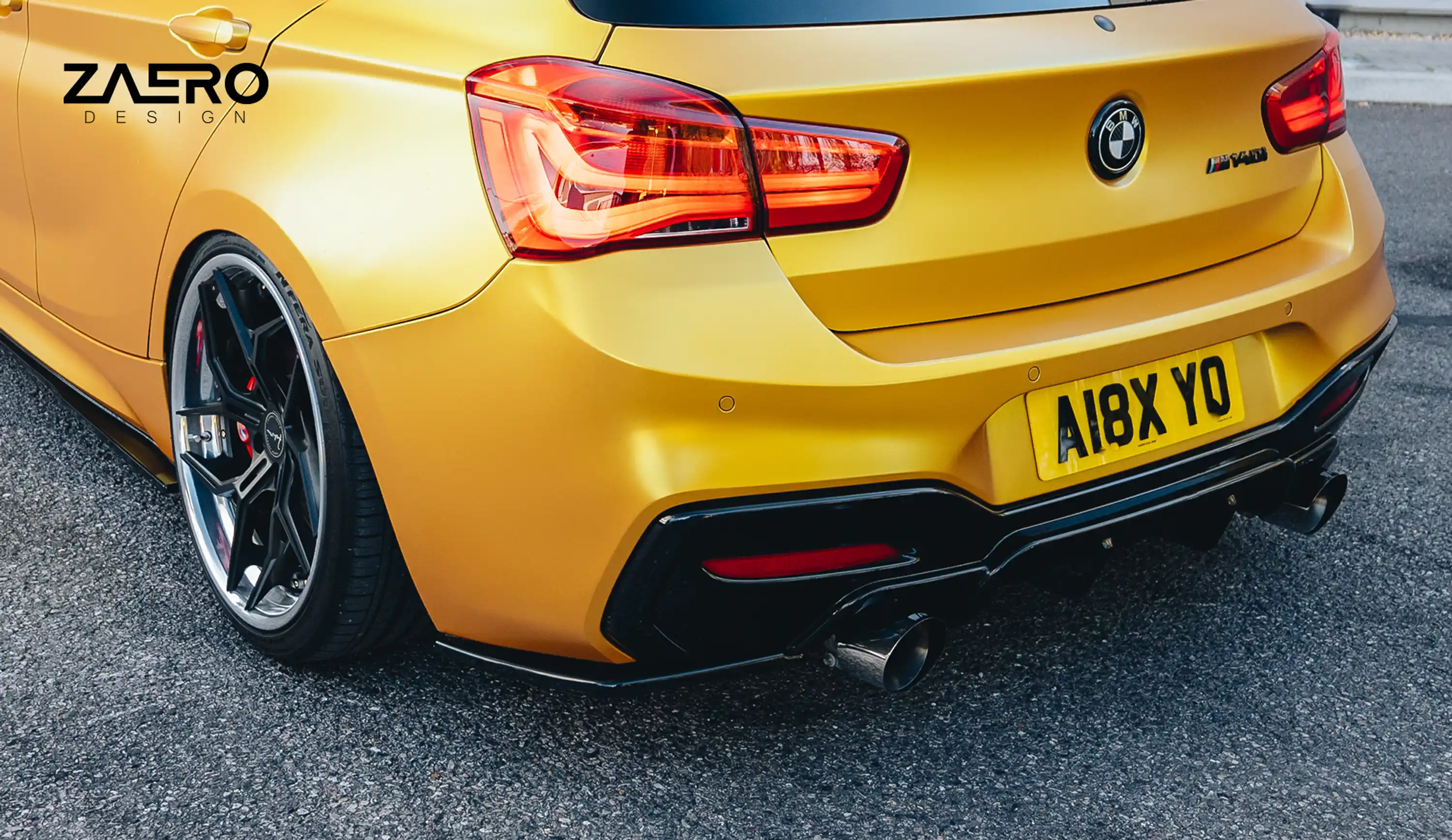 ZAERO EVO-1 Diffusor Erweiterung für BMW 1er F20 | F21 - M135 | M140 (LCI - Facelift)