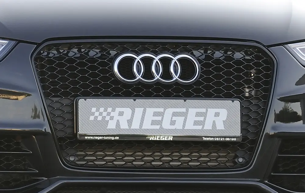 Rieger Kühlergrill Audi RS4 (B8), schwarz glänzend
