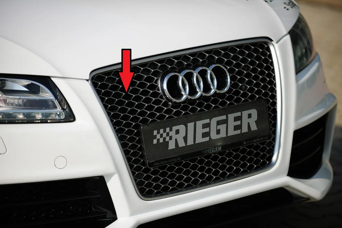 Rieger Kühlergrill Audi RS5 (B8), gun-metal für Audi A5 / S5 / RS5 B8