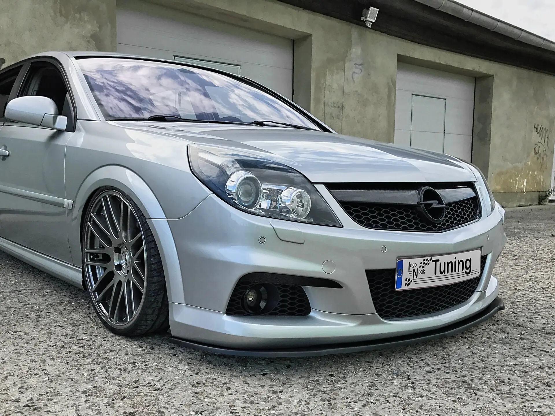 Ingo Noak Spoilerschwert Frontspoilerlippe Splitter für Opel Vectra C OPC Facelift ABE