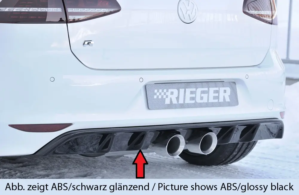 Rieger Heckeinsatz für VW Golf VII R