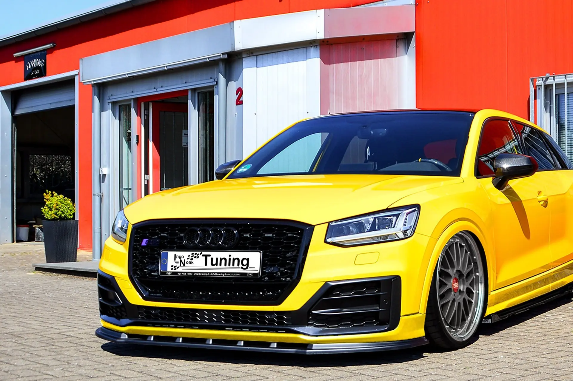Ingo Noak Cup Frontspoilerlippe für Audi Q2 Sport GA aus ABS