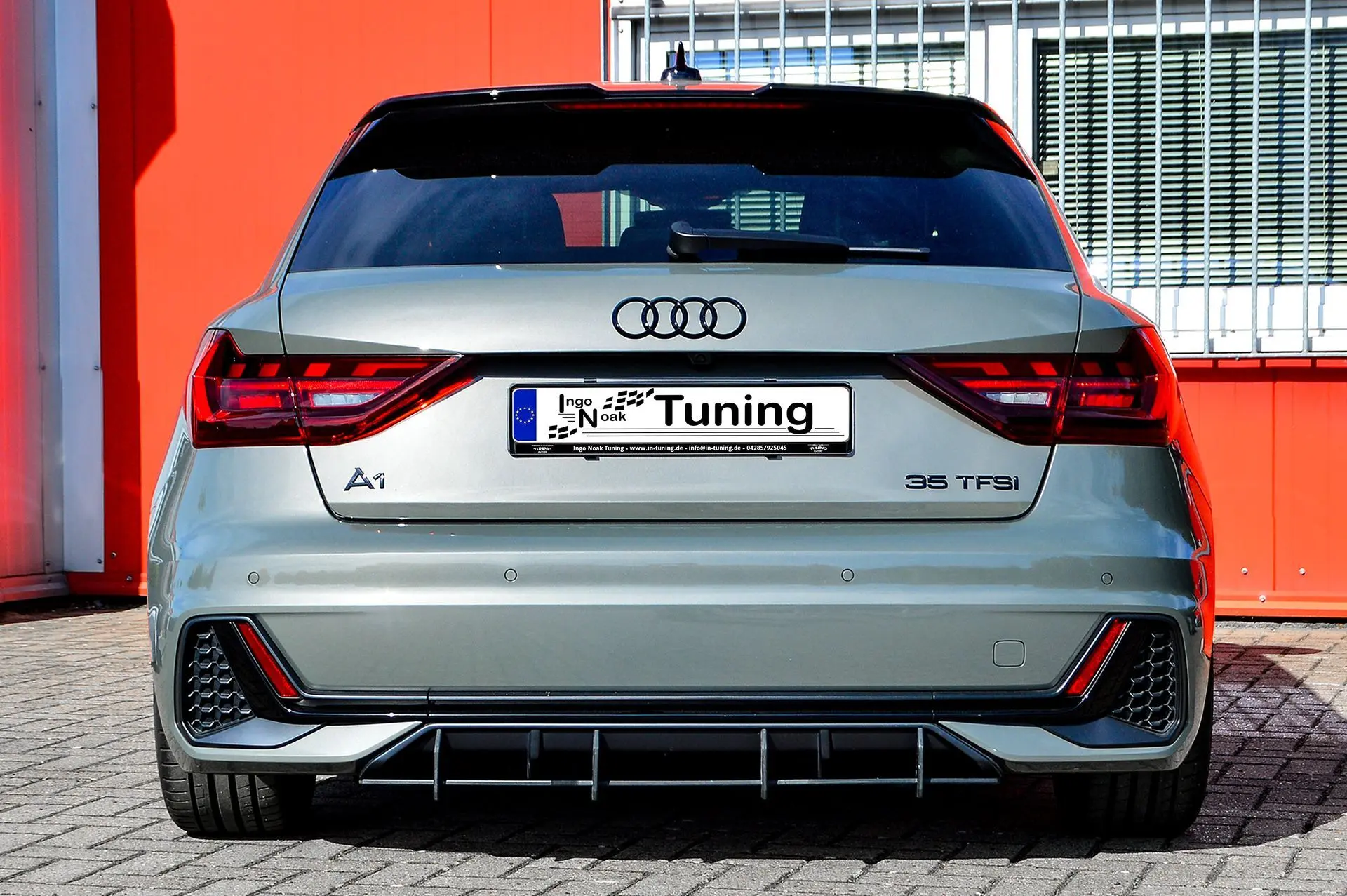 Ingo Noak Gefräster Heckansatz ohne Endrohr für Audi A1 GB Sportback S-Line