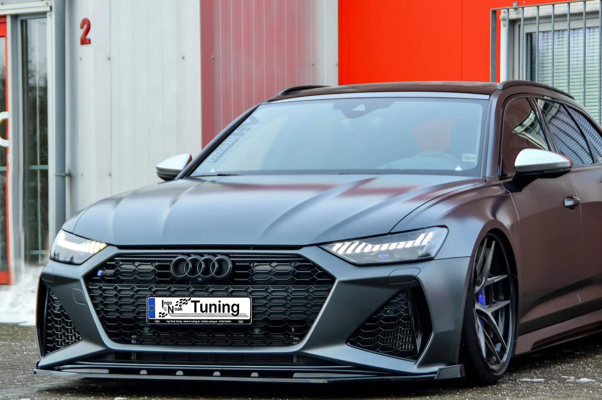 Ingo Noak Cup Frontspoilerlippe mit Wing für Audi RS6 C8 ab Bj. 2019-