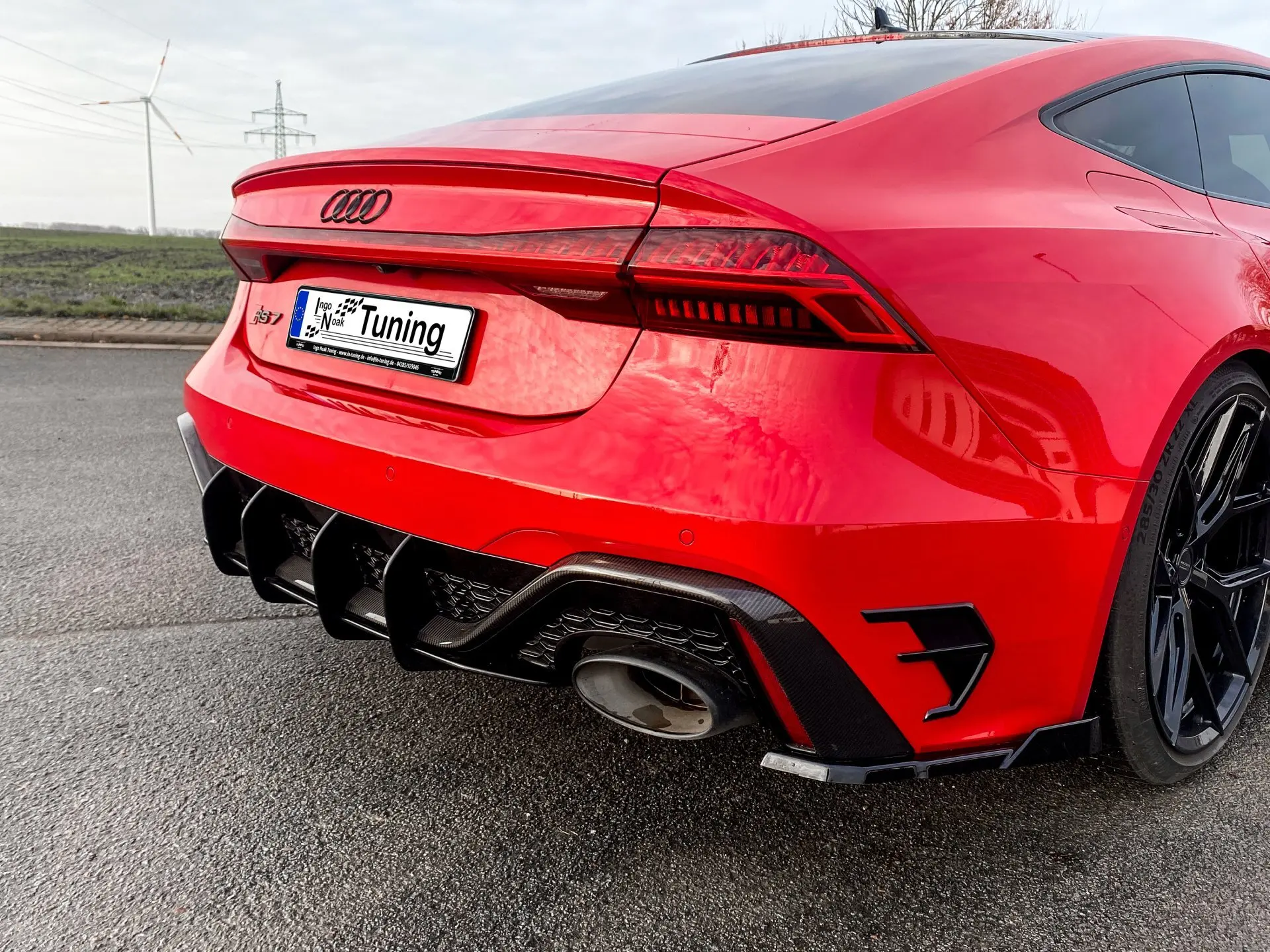 Ingo Noak Gefräster Heckansatz für Audi RS7 C8 4K