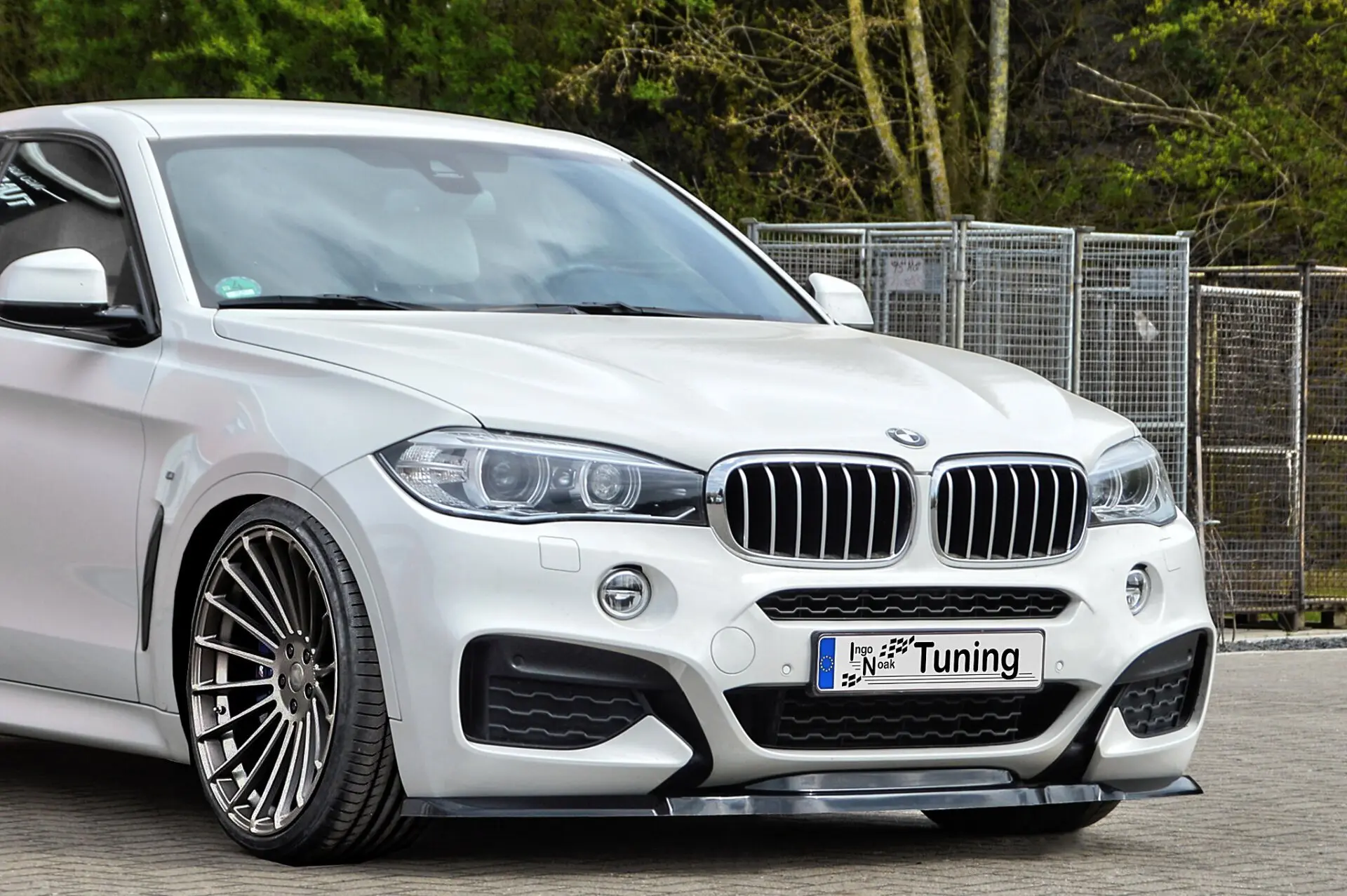 Ingo Noak Cup Frontspoilerlippe für BMW X6 F16 mit M-Paket Bj. 2014 -