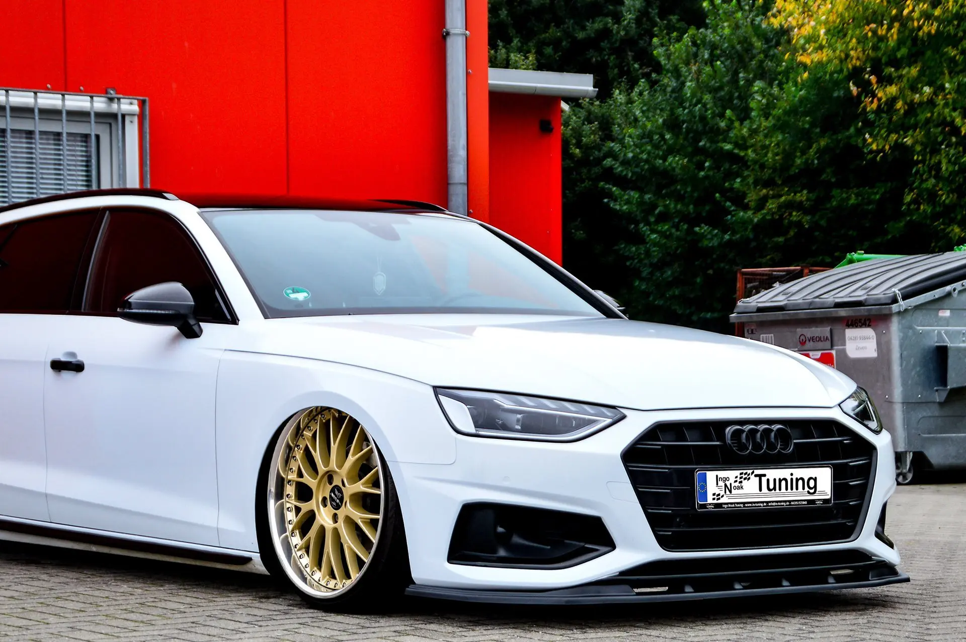 Ingo Noak Cup Frontspoilerlippe für Audi A4 B9 Facelift ab Bj. 2019-