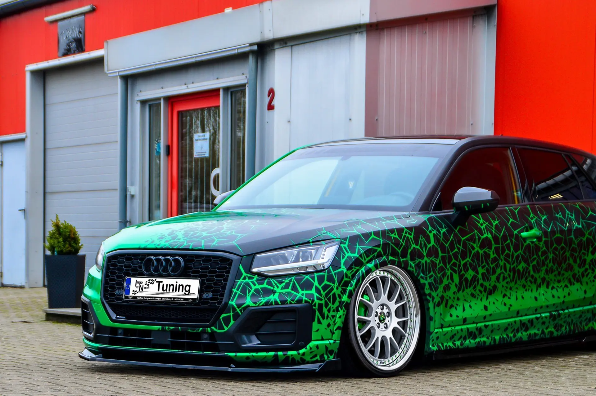 Ingo Noak Cup Frontspoilerlippe mit Wing für Audi Q2 GA