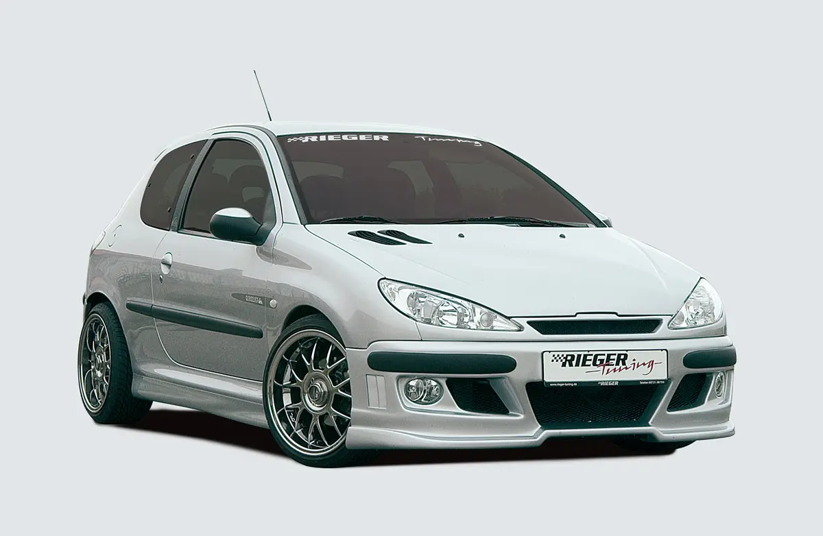 Rieger Spoilerstoßstange für Peugeot 206
