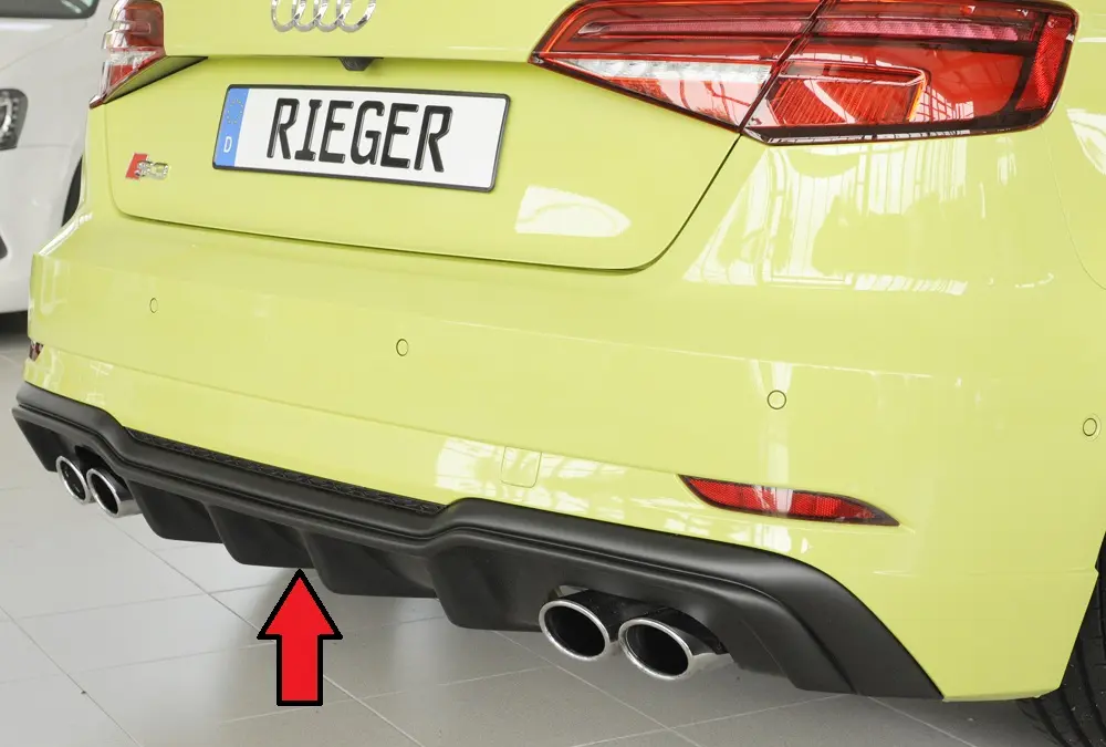 Rieger Heckeinsatz für Audi S3 8V