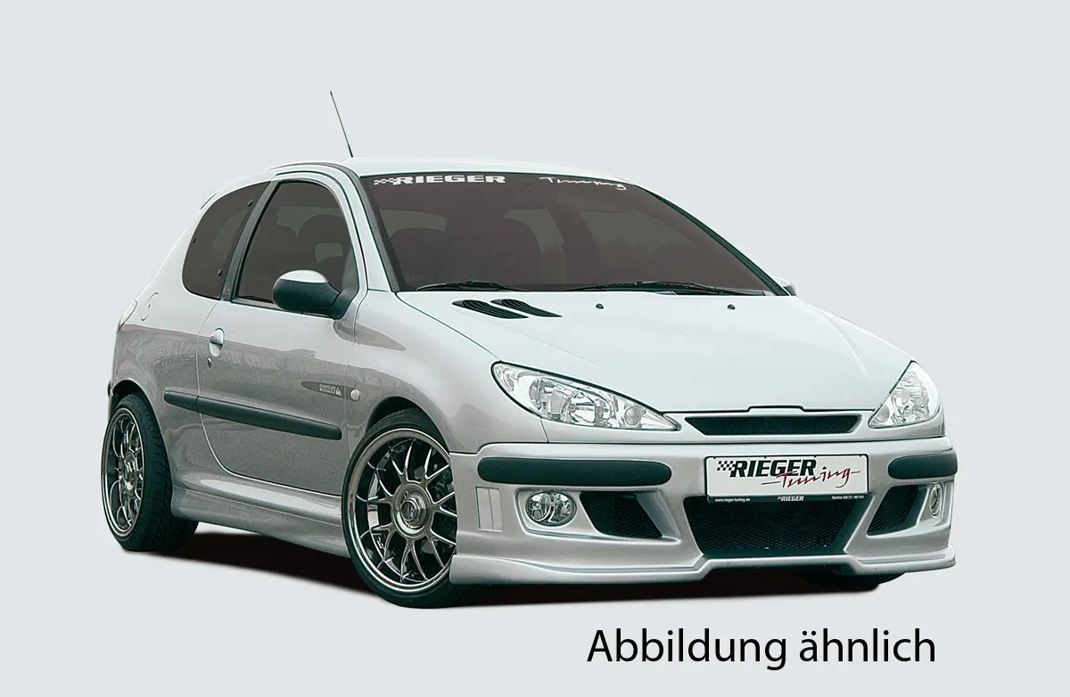Rieger Spoilerstoßstange für Peugeot 206