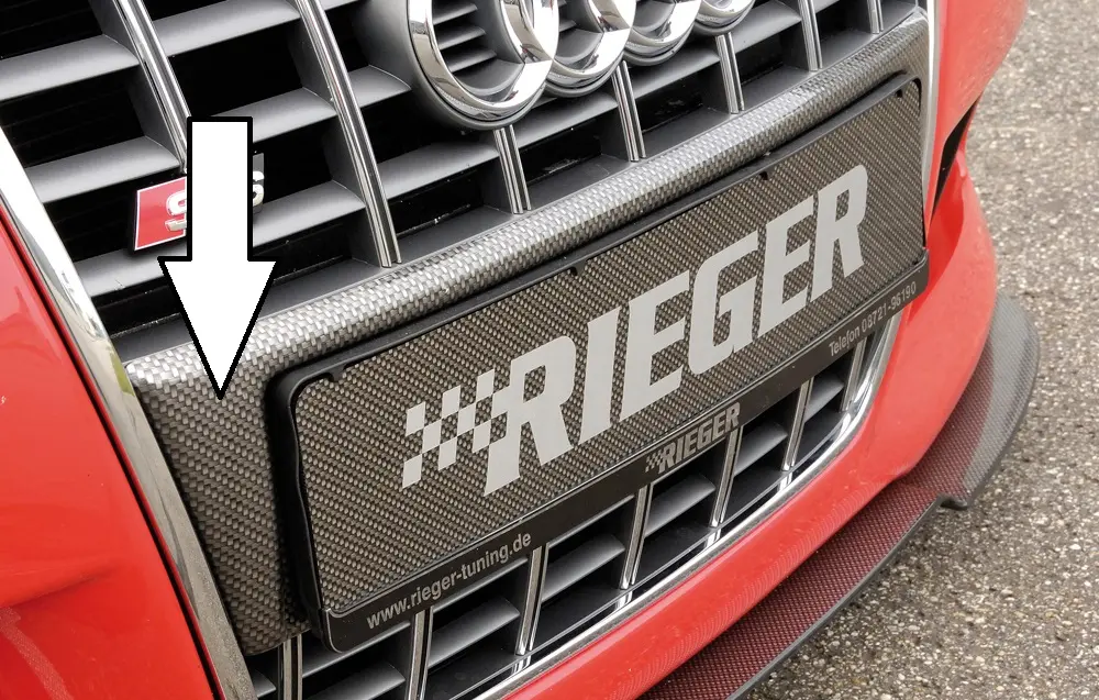 Rieger Kennzeichenauflage für Audi A3 / S3 8L