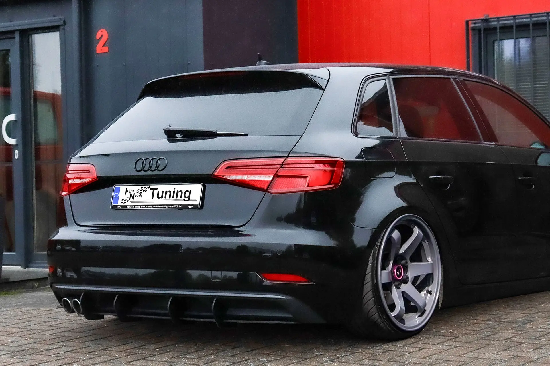 Ingo Noak Heckansatz für Audi A3 8V Sportback Facelift gefräßt