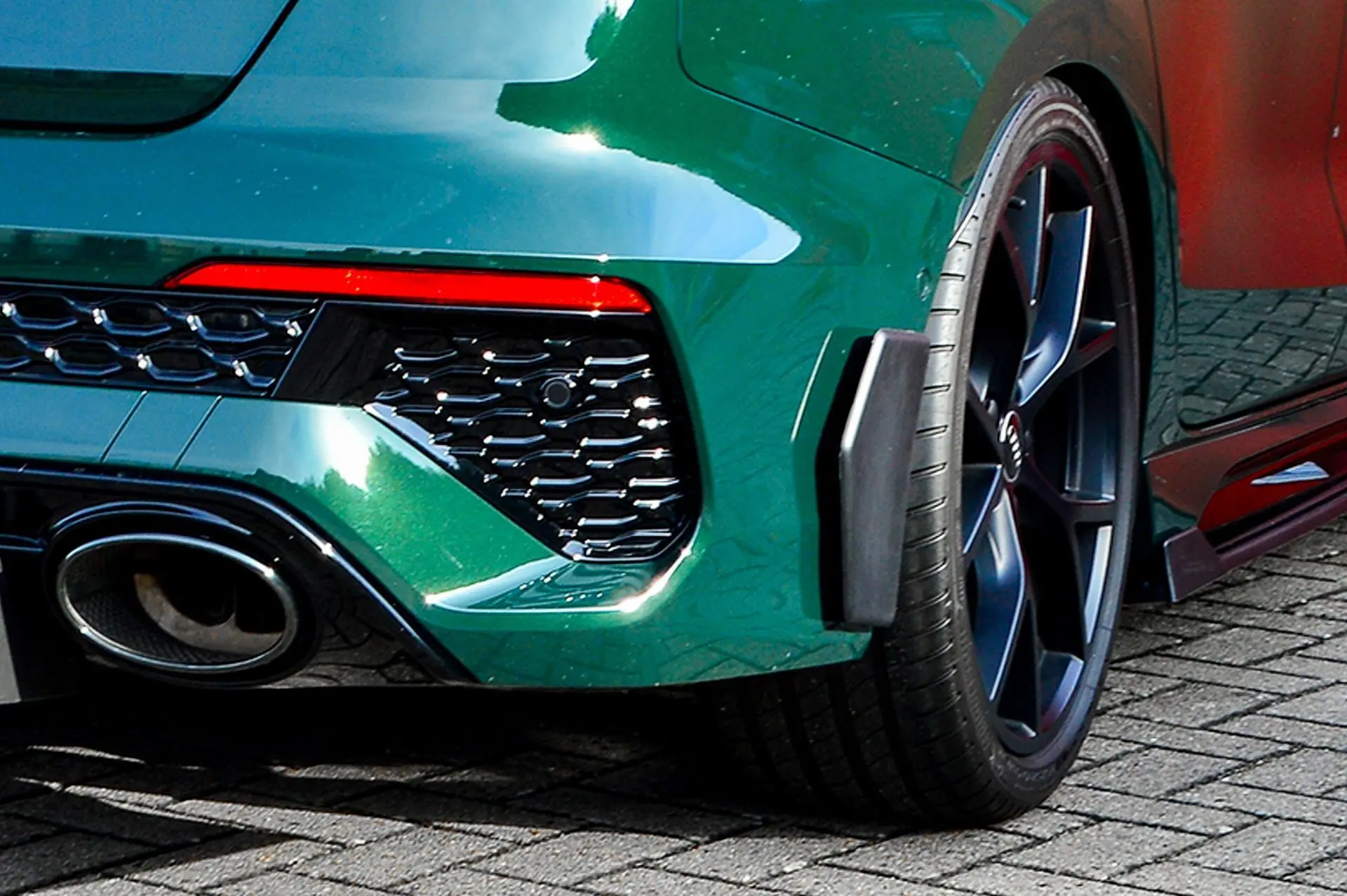 Ingo Noak Hintere Seiten Flaps Flicks Satz aus ABS Kunststoff für Audi RS3 8Y Limousine