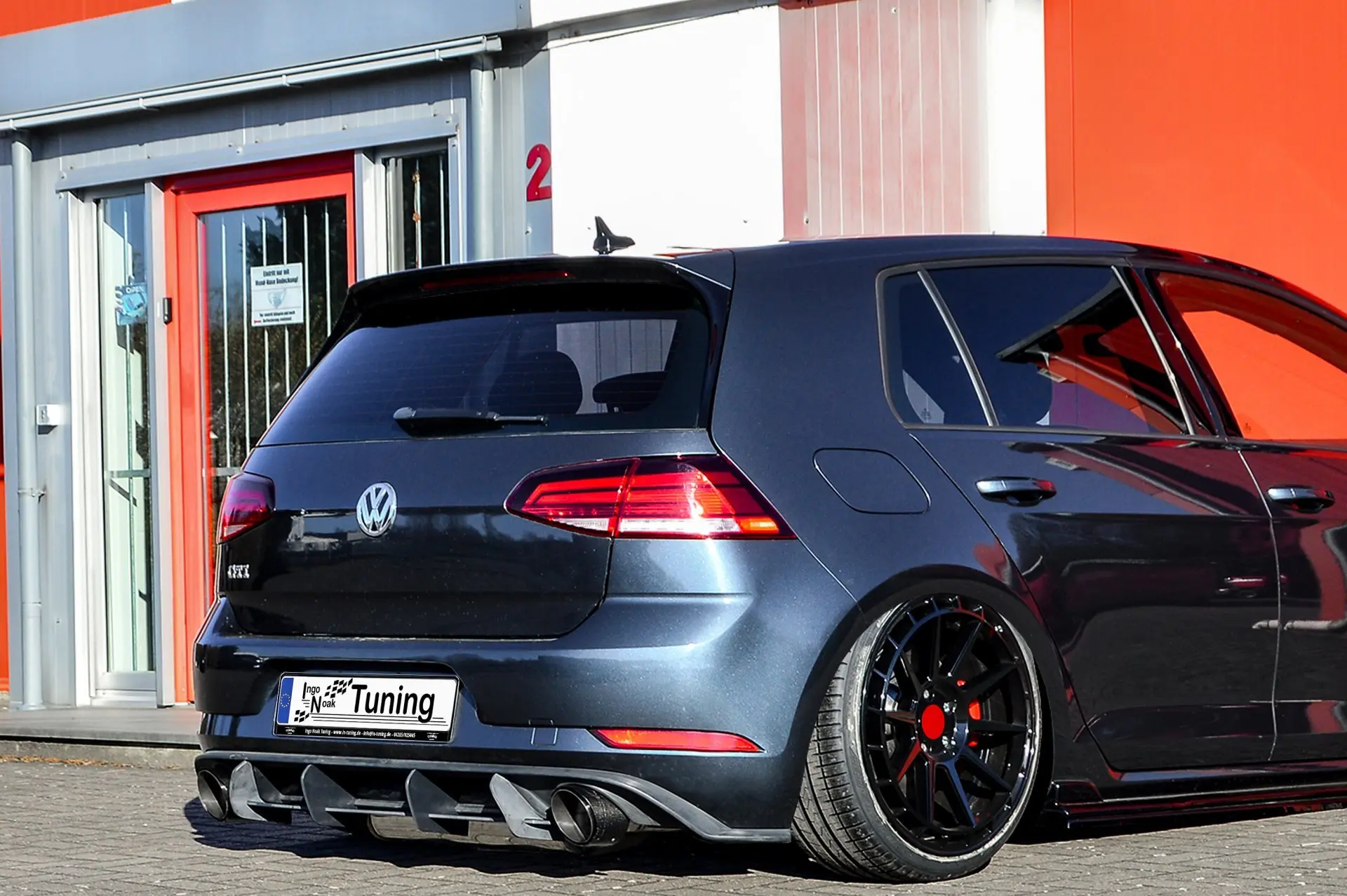 Ingo Noak Heckansatz Diffusor Version.2 für VW Golf 7 GTI + Performance Facelift