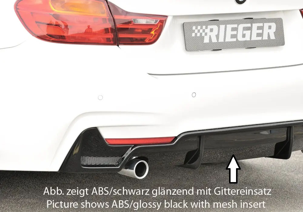 Rieger Heckeinsatz für BMW 4er F32 / F33 / F36