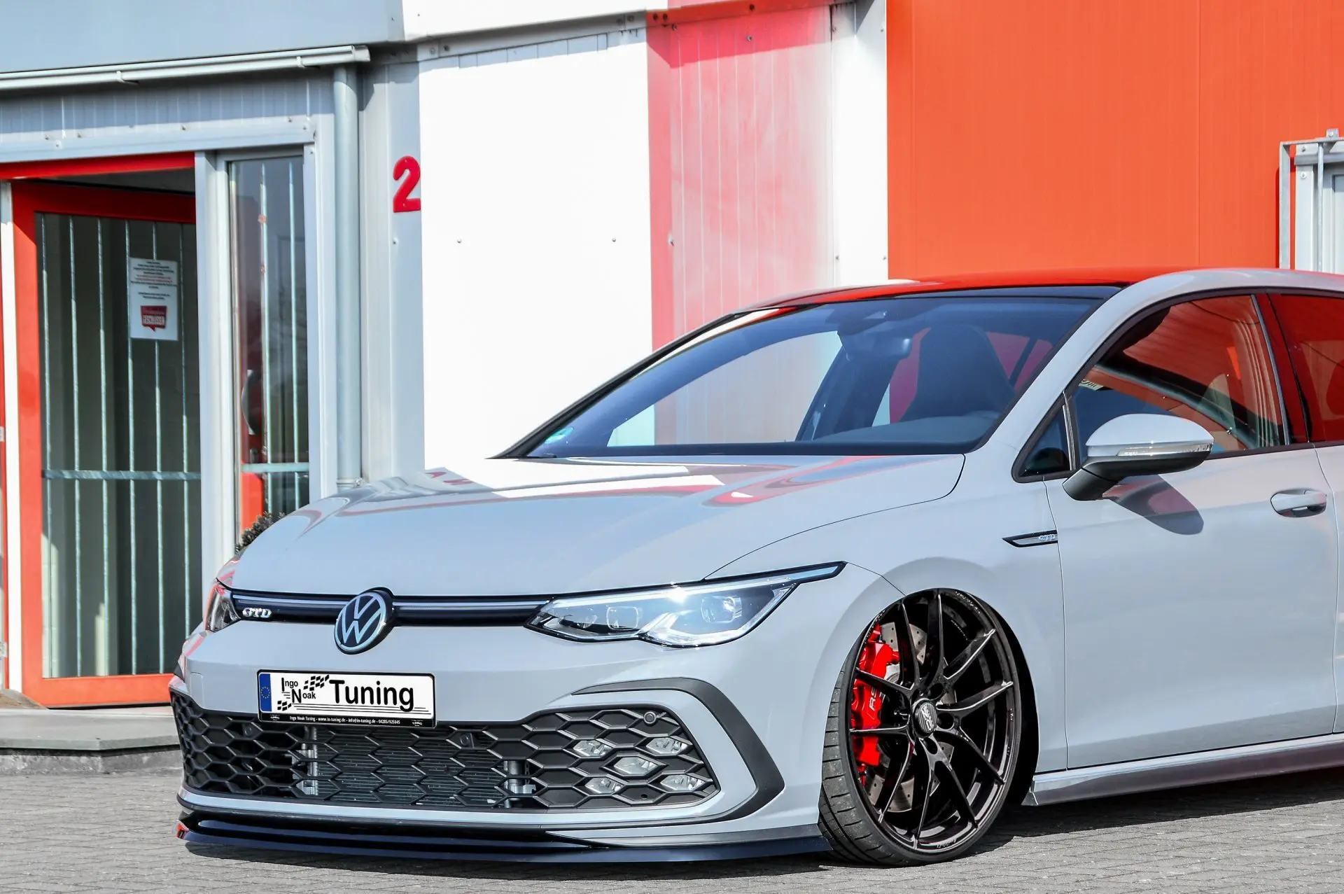 Ingo Noak CUP Frontspoilerlippe V2 passend für VW Golf 8 GTI + GTD