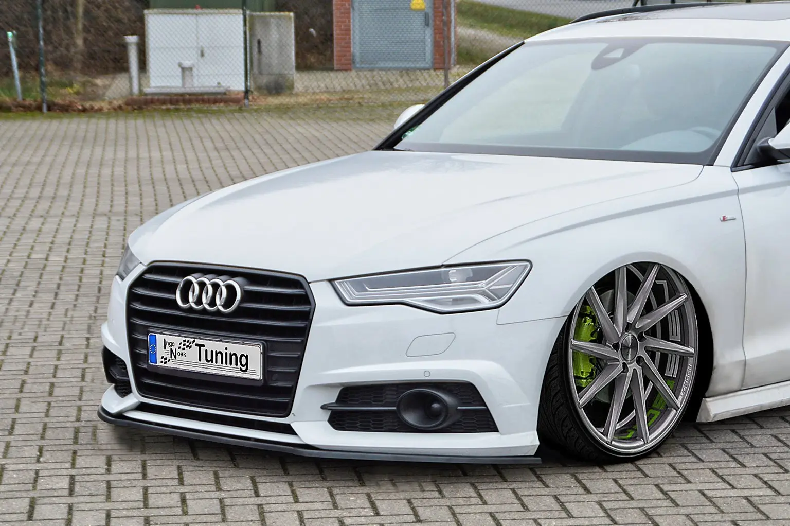 Ingo Noak Cup Frontspoilerlippe für Audi A6 S-Line+ S6 4G C7 ab Bj. 2014-