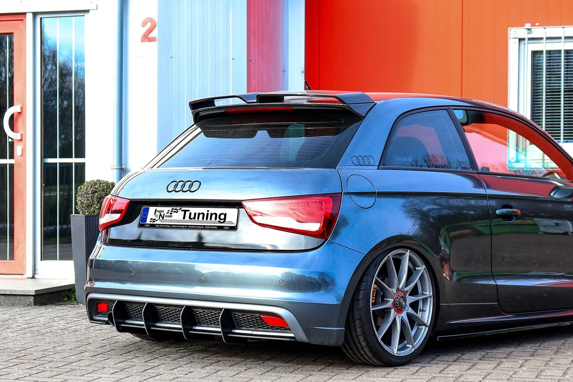 Ingo Noak Racing Heckansatz Diffusor für Audi A1 8X mit S-Line Bj.2010-2014
